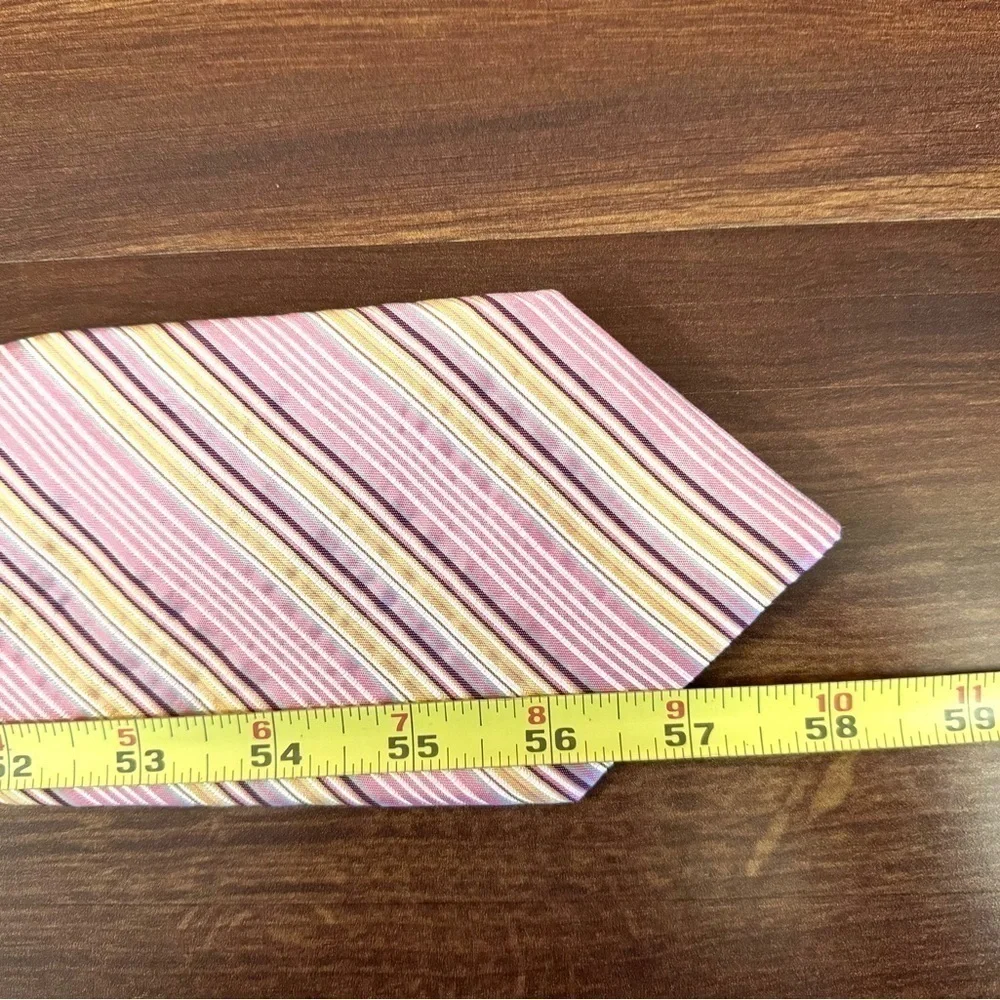 KENZO Homme  Dressy Silk Multi-color Stripes Repp Tie Made in Italy